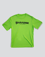 Load image into Gallery viewer, Paradise Performance: Perform Better For Life Drifit Tee: Safety Green
