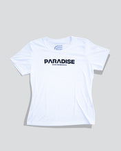 Load image into Gallery viewer, Paradise Performance Logo Ladies Drifit: White
